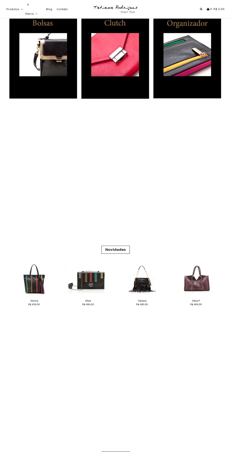 tatianarodrigues.com — Shopify storefront screenshot