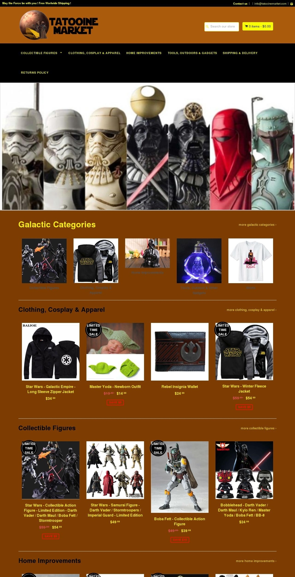 Main Theme Shopify theme site example tatooinemarket.com