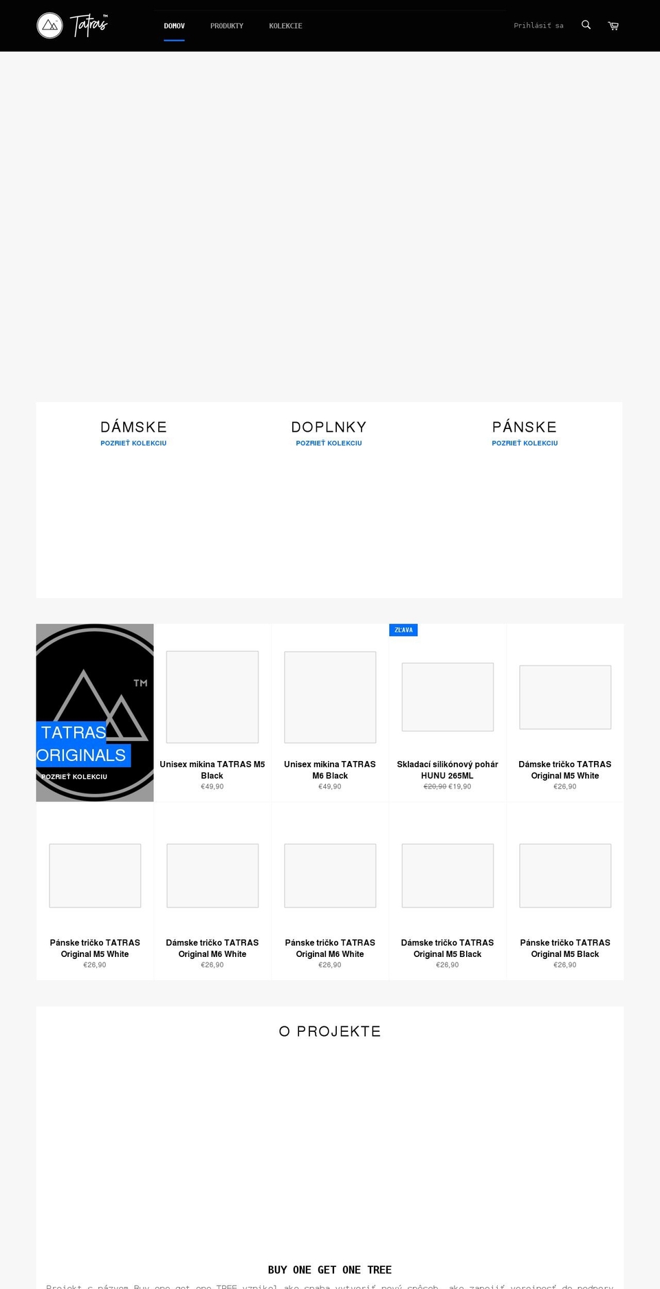 tatras.store shopify website screenshot