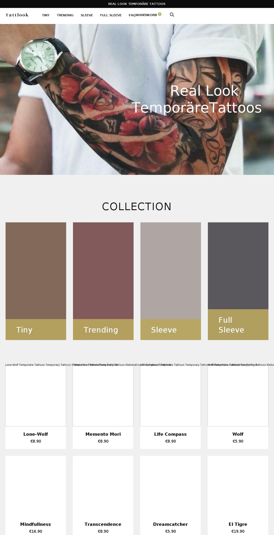 tattlook.com — Shopify storefront screenshot