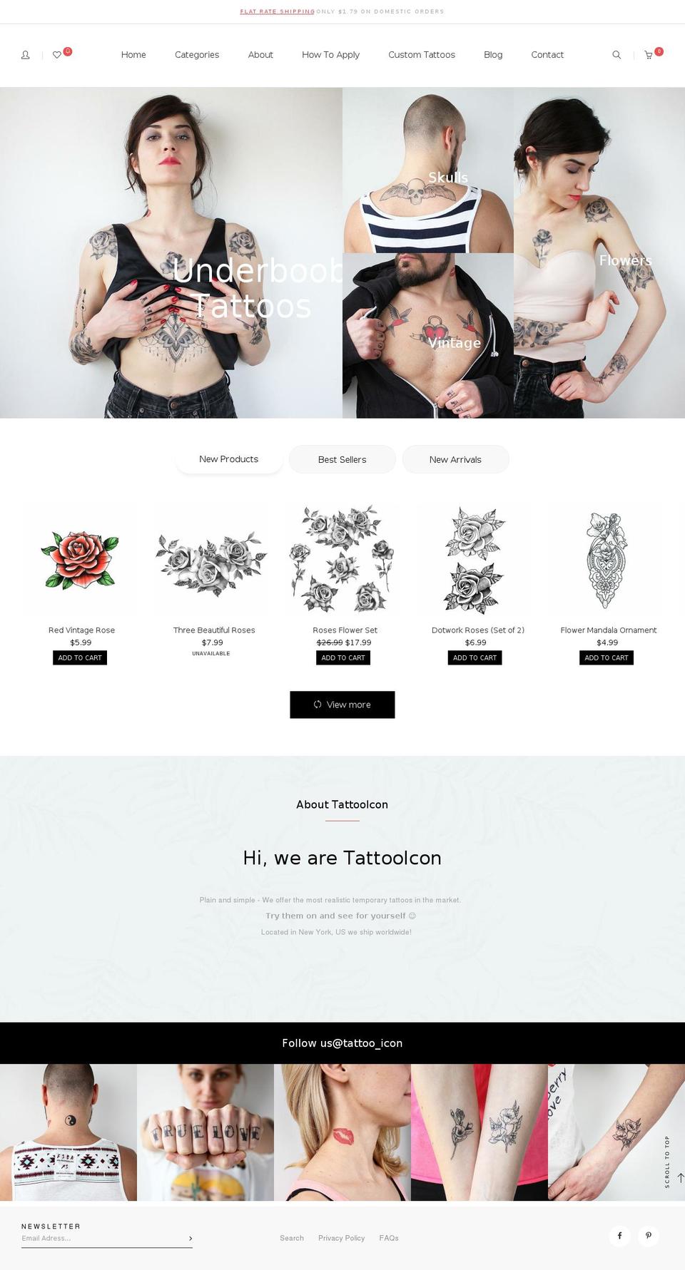 Bagratica--sections-ready Shopify theme site example tattooicon.com