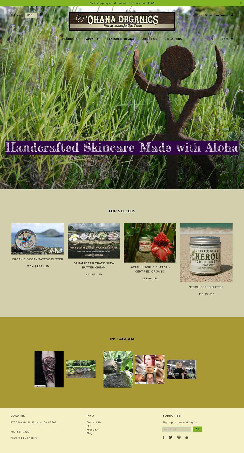 tattooingbutter.com — Shopify storefront screenshot