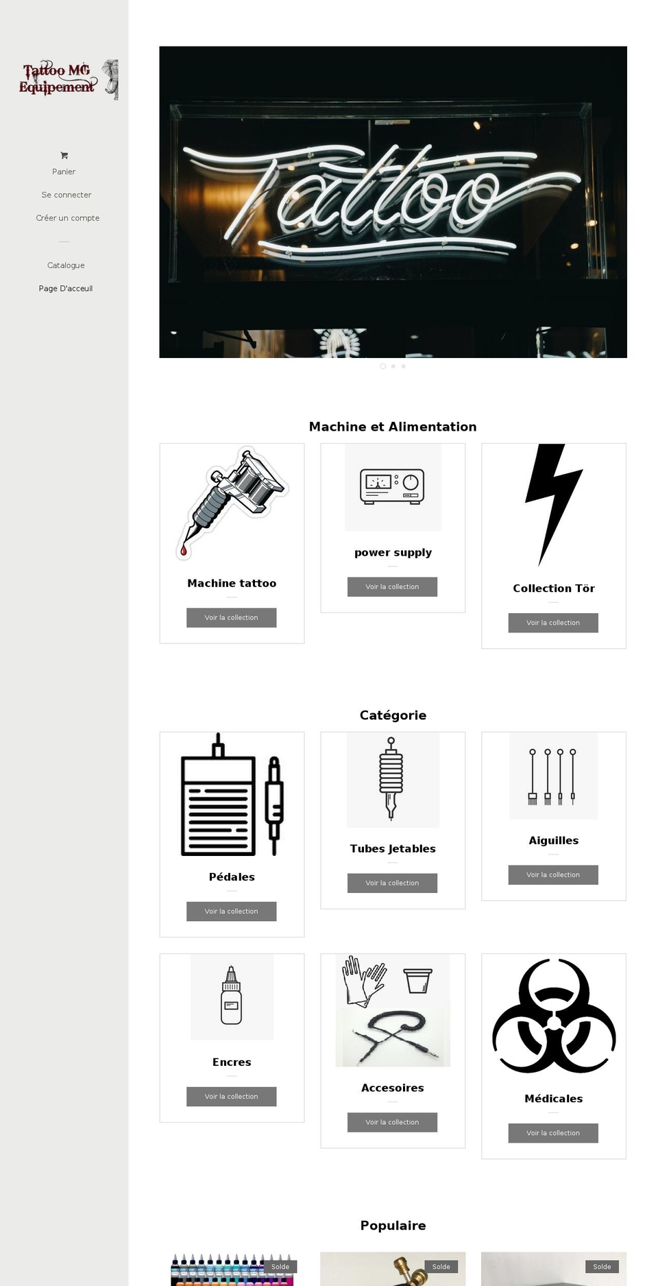 tattoomg.com shopify website screenshot