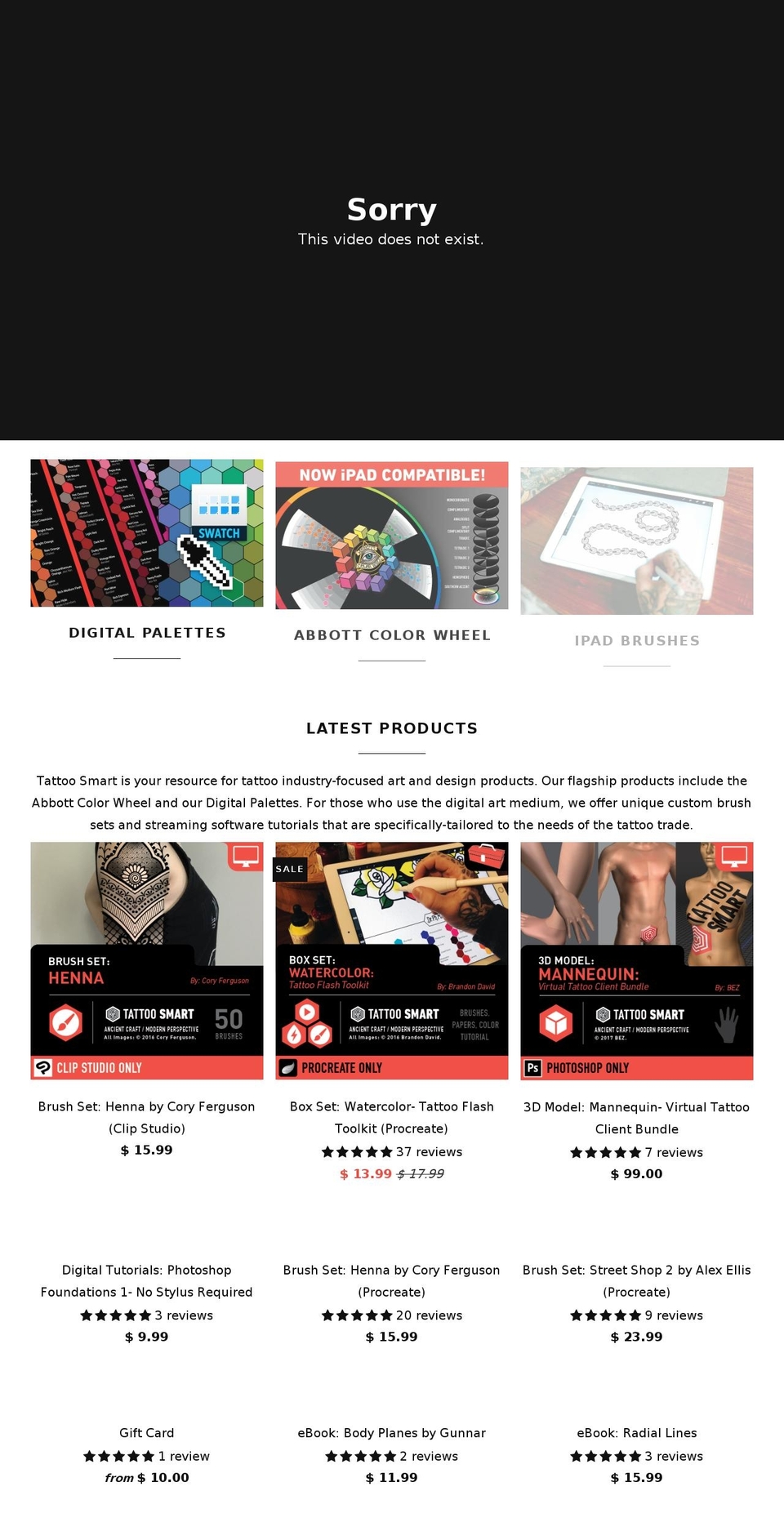 tattoosmart.com shopify website screenshot