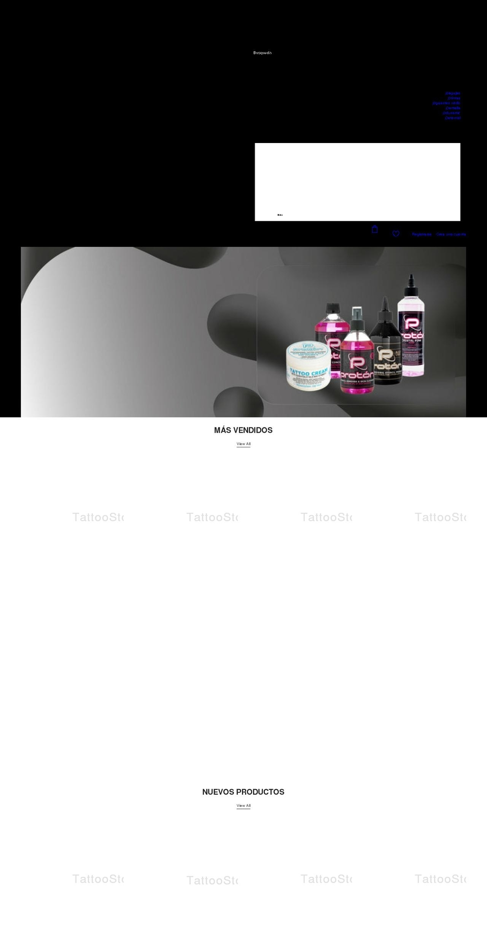 tattoostocks.com shopify website screenshot