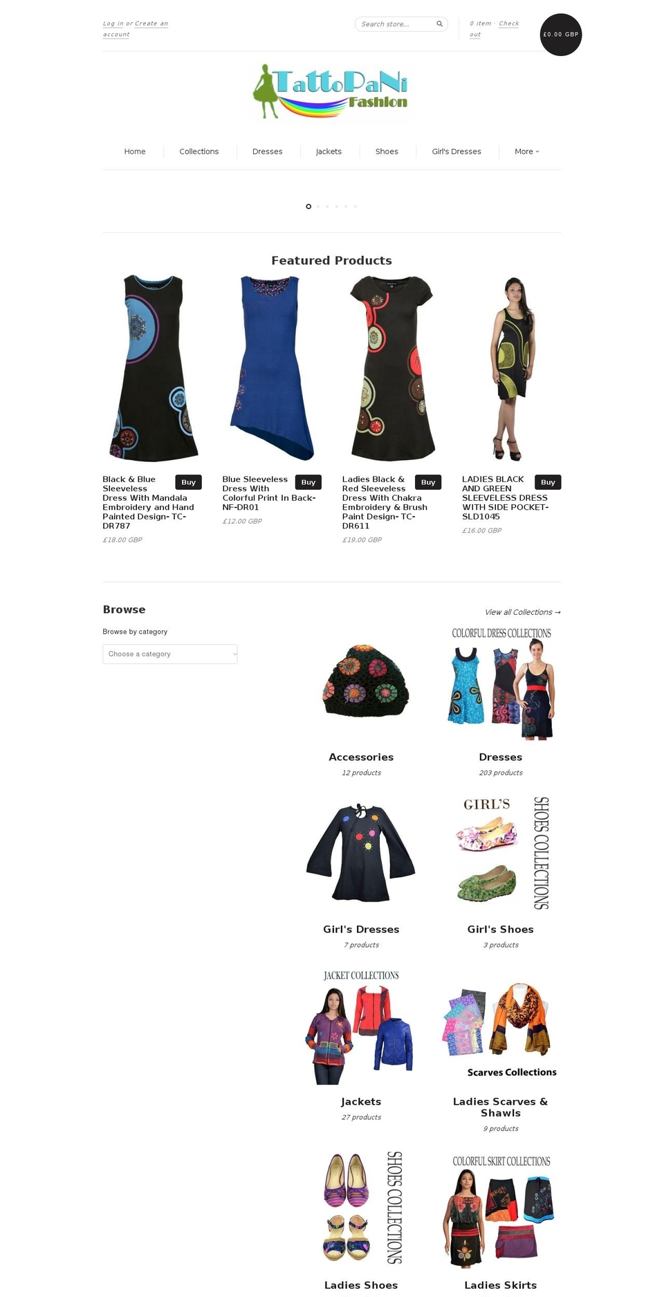 tattopani.com shopify website screenshot