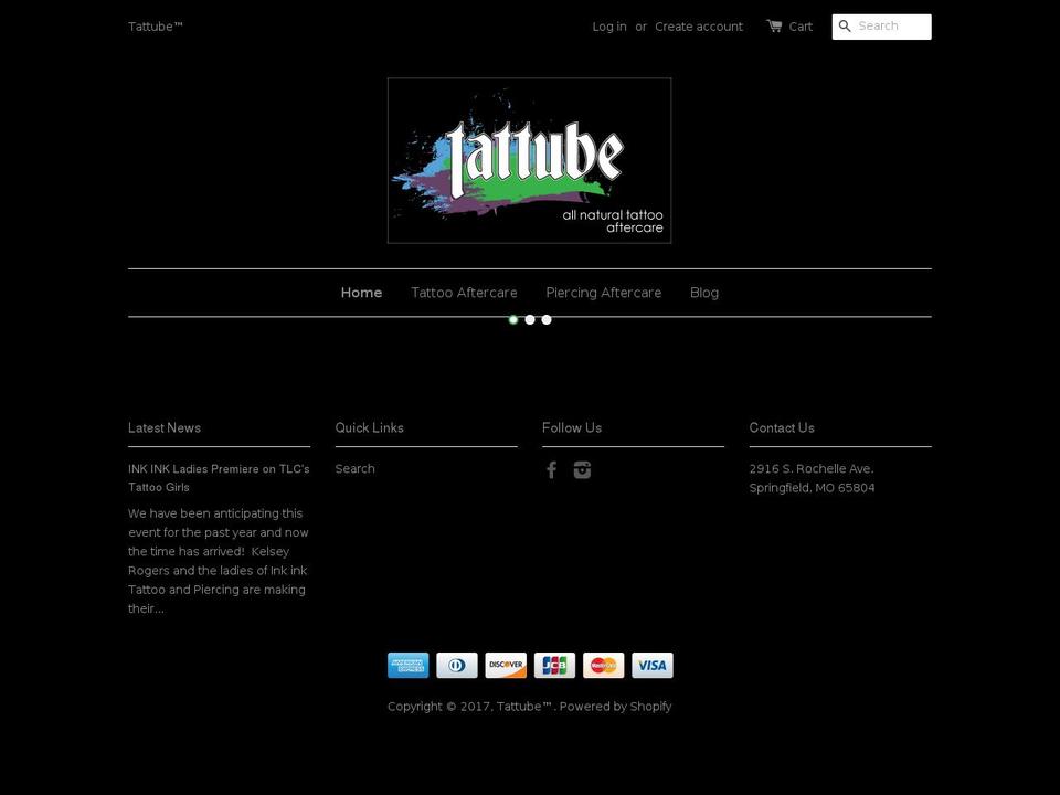 tattube.us shopify website screenshot