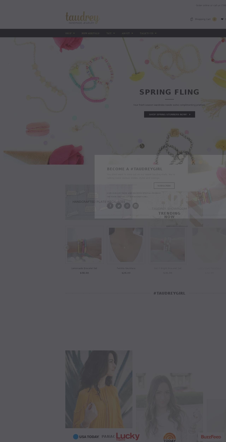 Forge Shopify theme site example taudrey.com
