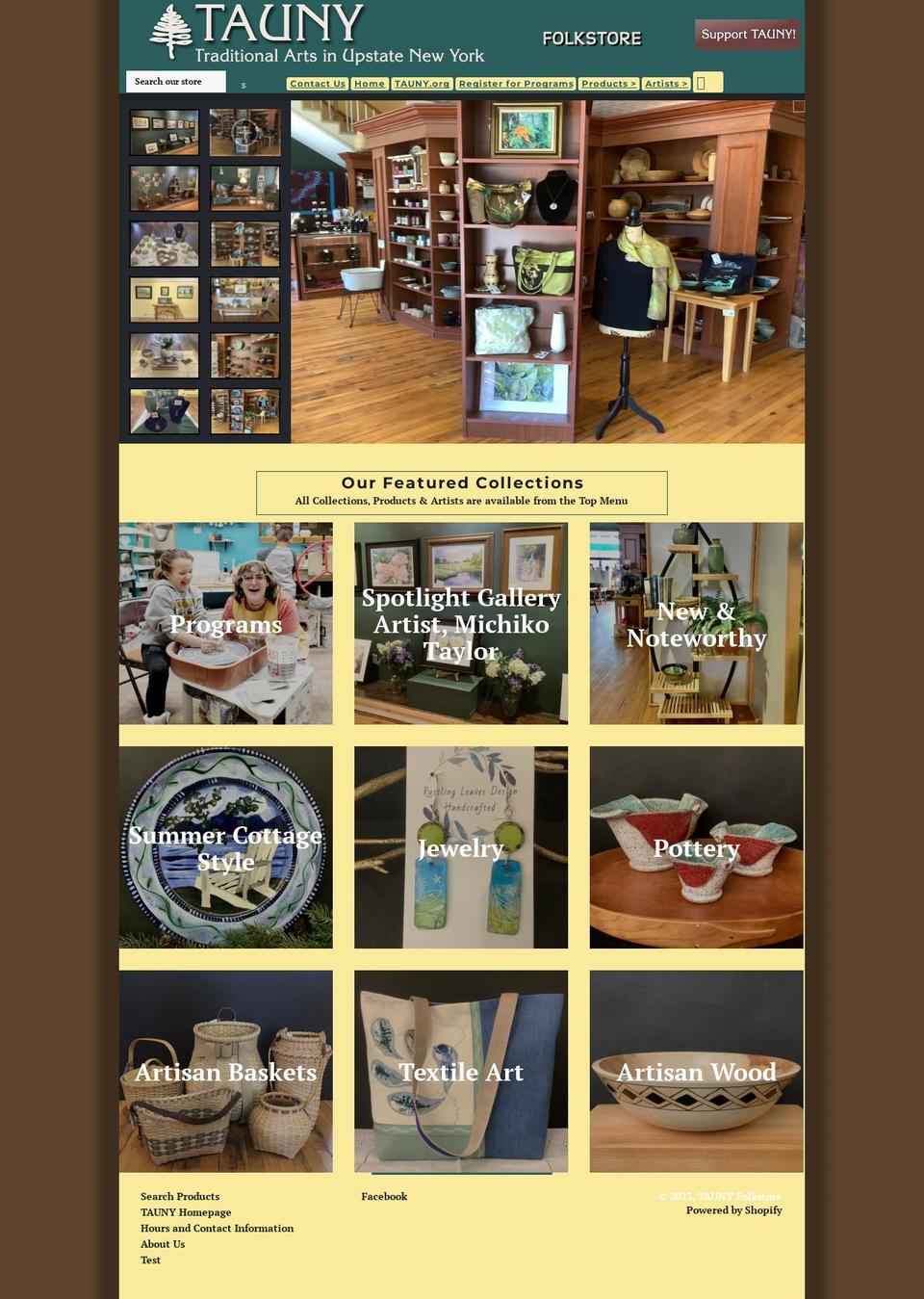 tauny-folkstore.myshopify.com shopify website screenshot