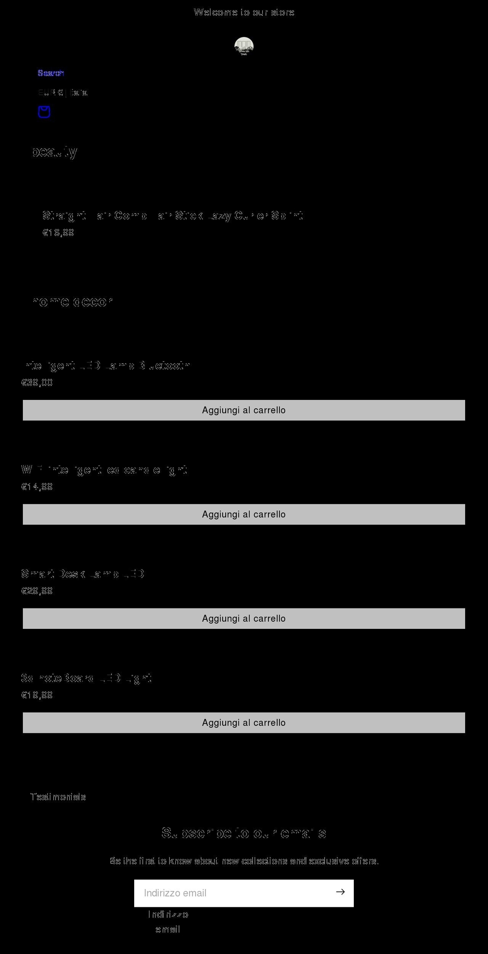 tavernastore.com shopify website screenshot