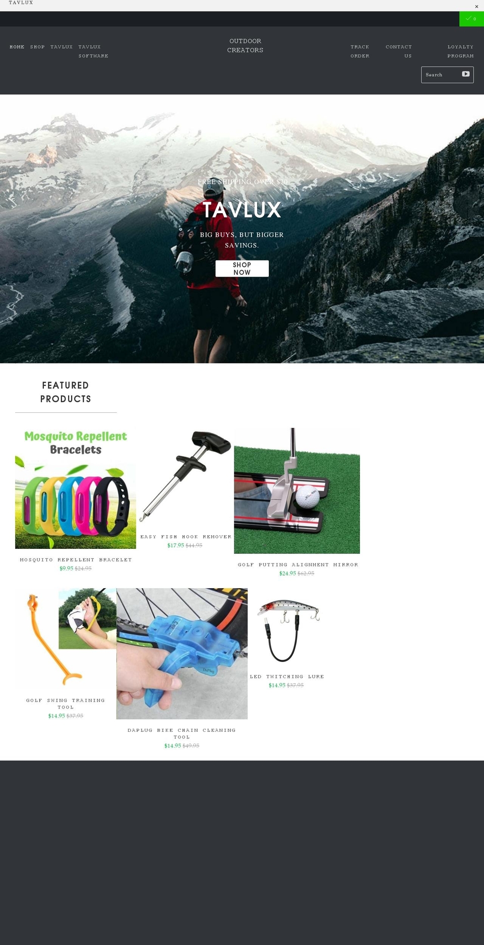 tavlux.com shopify website screenshot
