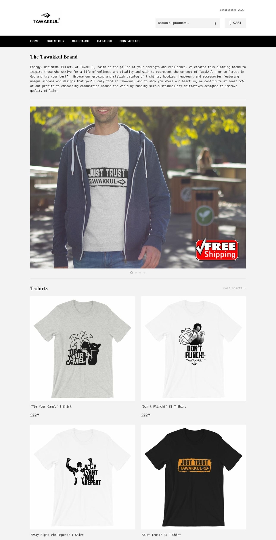 tawakkul.com shopify website screenshot