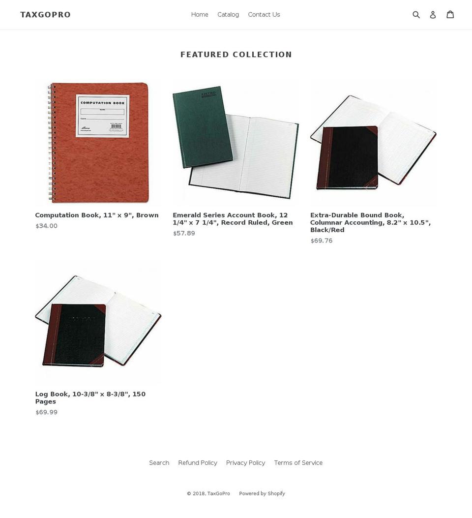 taxgopro.com shopify website screenshot