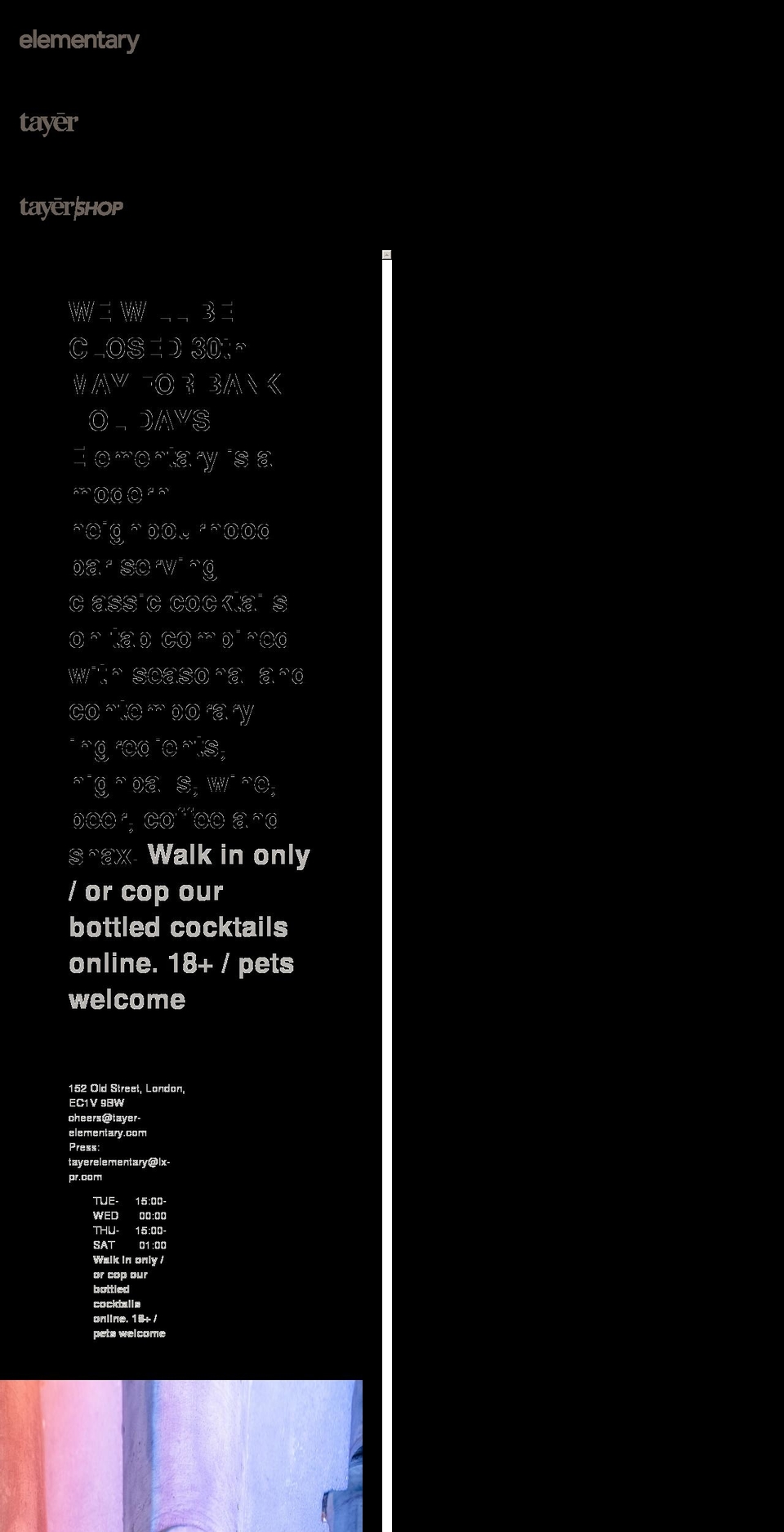 tayer-elementary.com shopify website screenshot