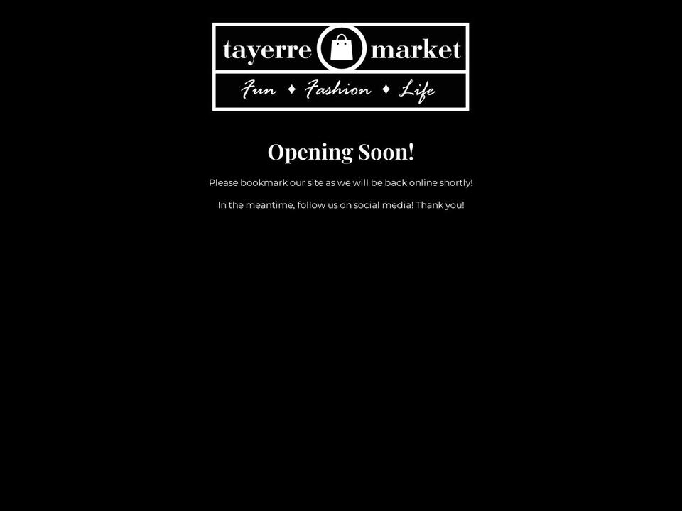 tayerremarket.com — Shopify storefront screenshot