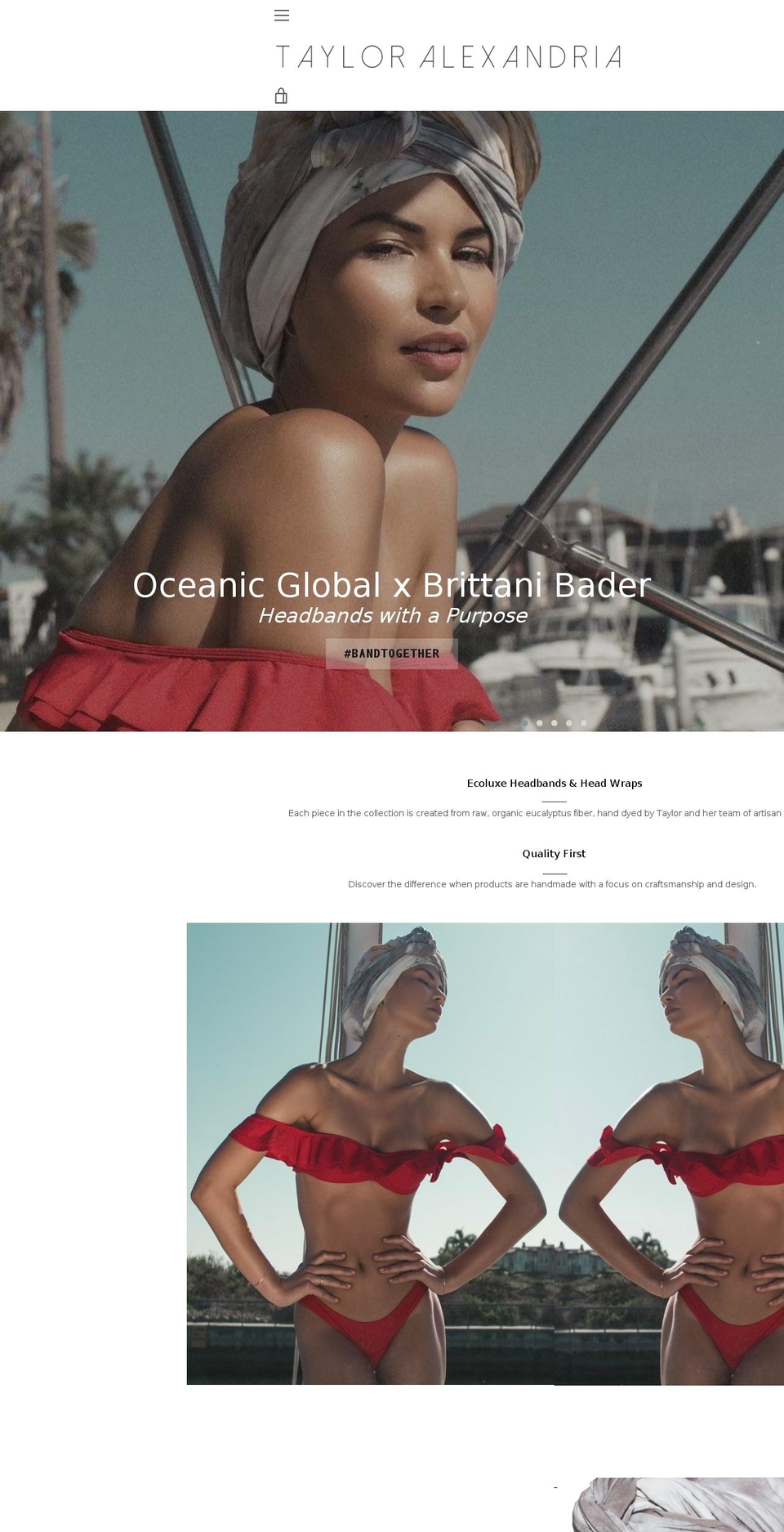 tayloralexandria.com shopify website screenshot