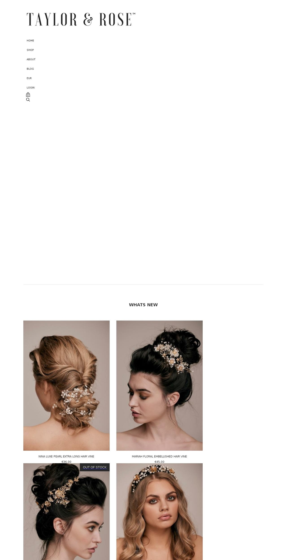 taylorandrose.ie shopify website screenshot