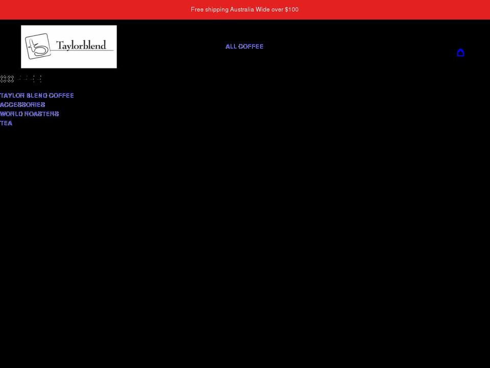 taylorblend.com.au shopify website screenshot
