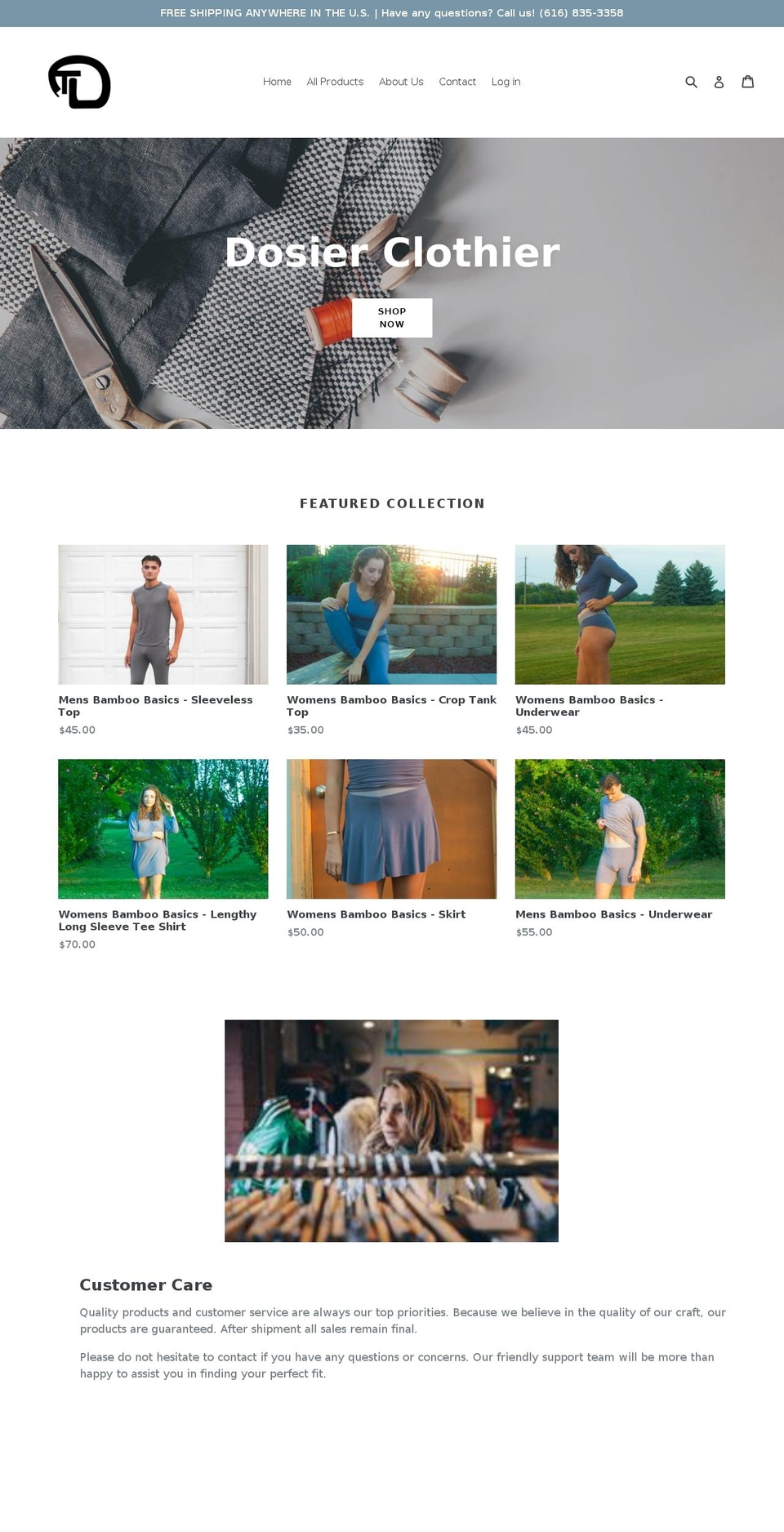 taylorscove.com — Shopify storefront screenshot