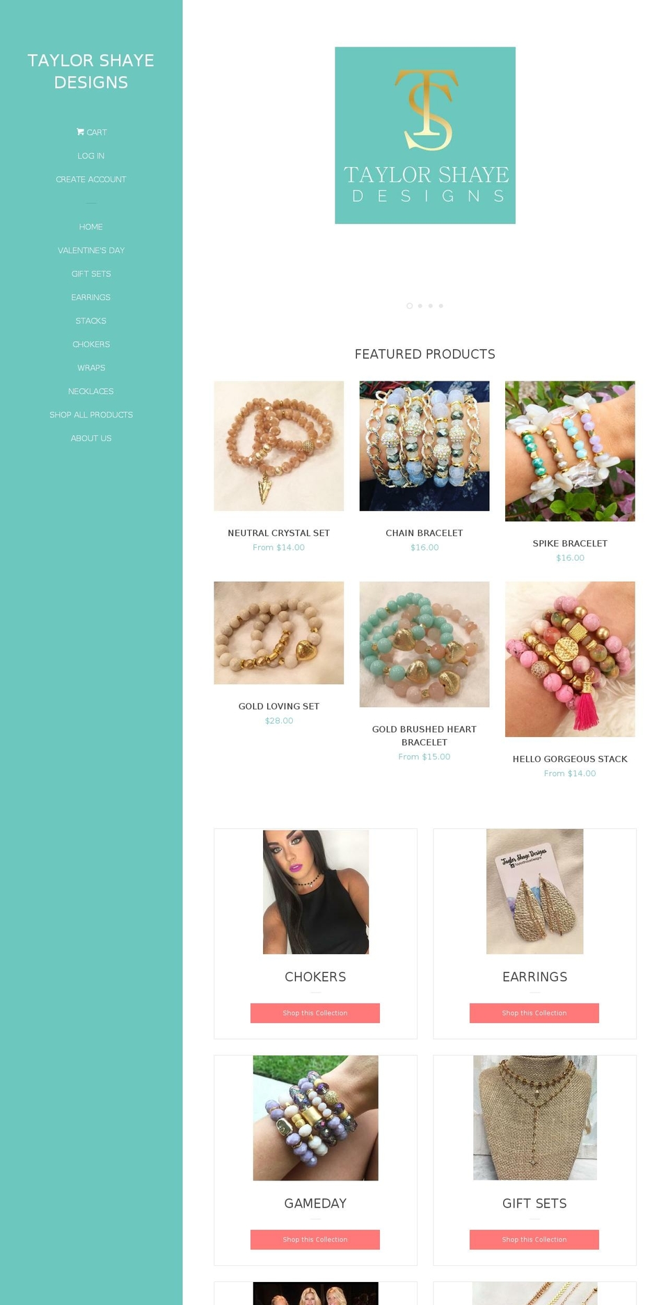 taylorshayedesigns.com shopify website screenshot