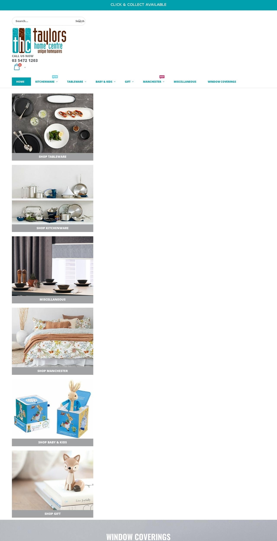 taylorshomecentre.com.au shopify website screenshot