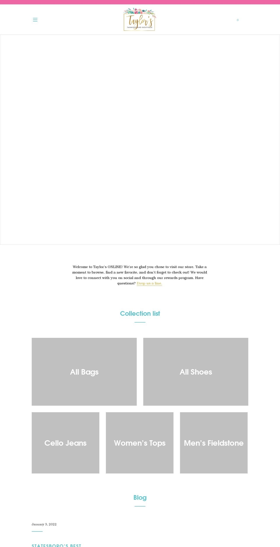 taylorstanning.com shopify website screenshot