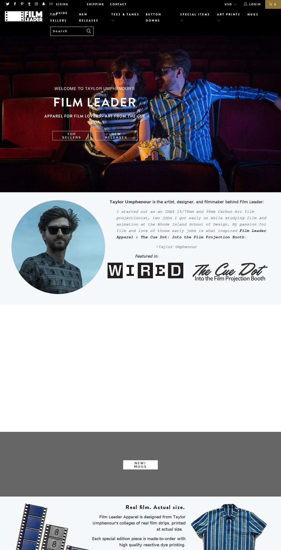 taylorumphenour.net shopify website screenshot