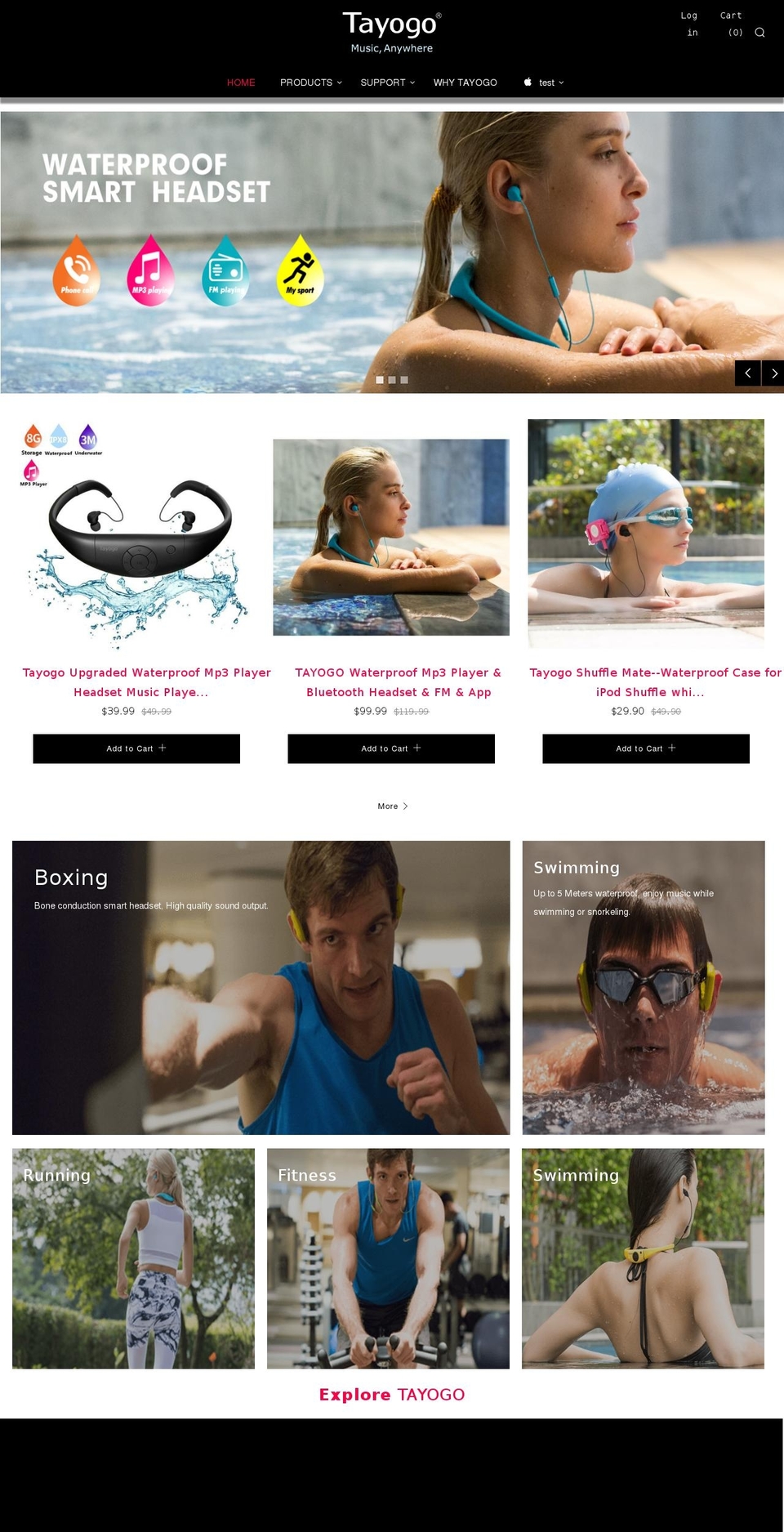 tayogo.com shopify website screenshot