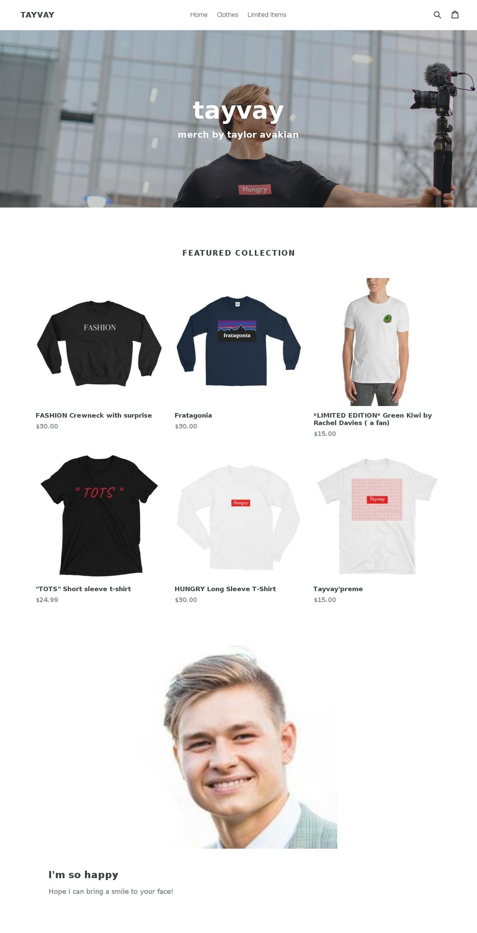 tayvay.com — Shopify storefront screenshot