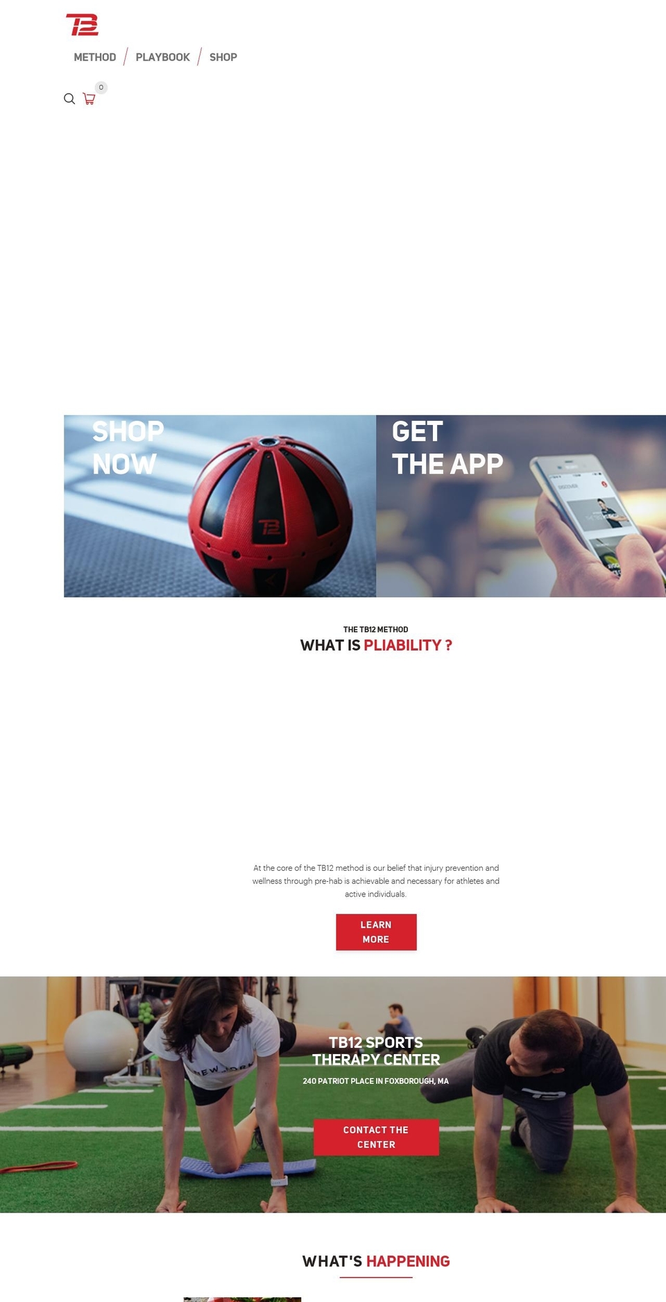 tb12center.com — Shopify storefront screenshot