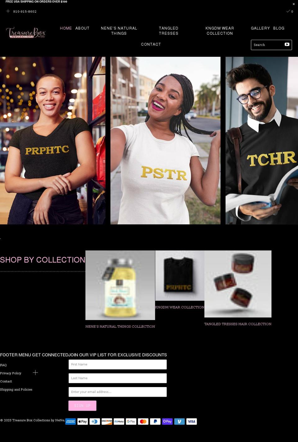 tbcbynene.com shopify website screenshot