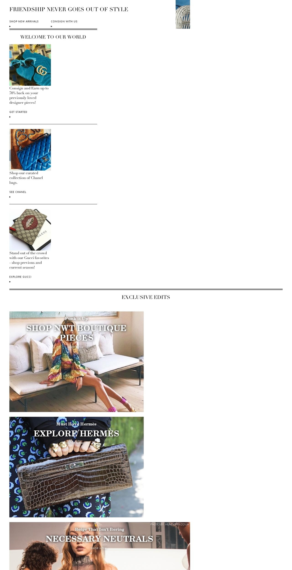tbcoveted.com — Shopify storefront screenshot