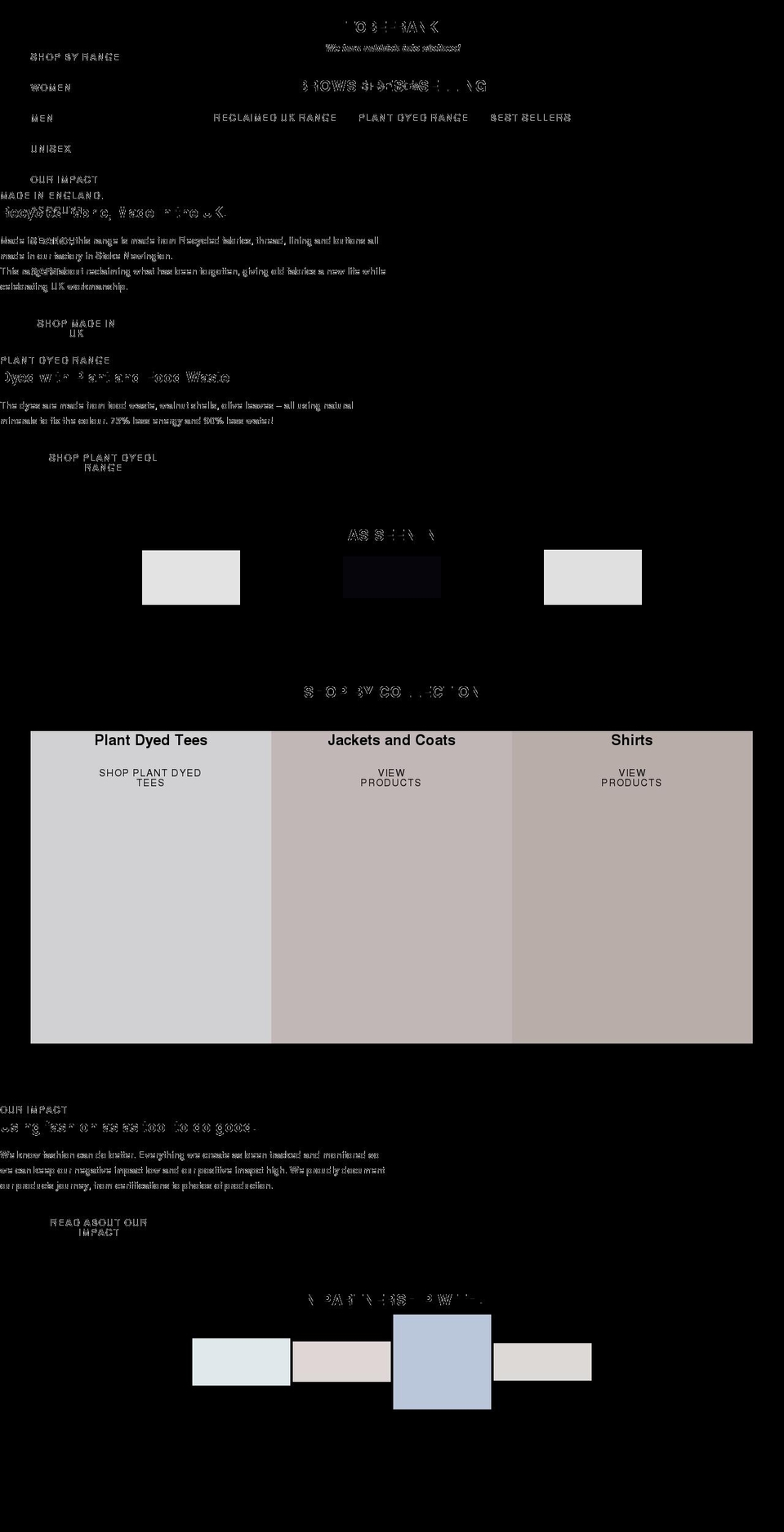 tbfuk.com shopify website screenshot