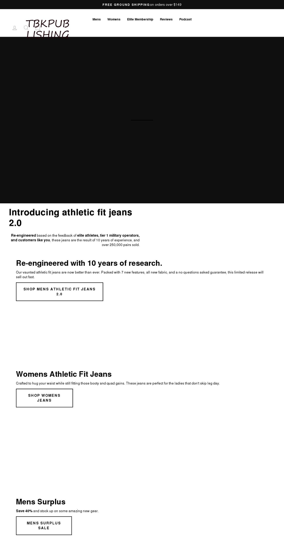 tbkpublishing.com shopify website screenshot