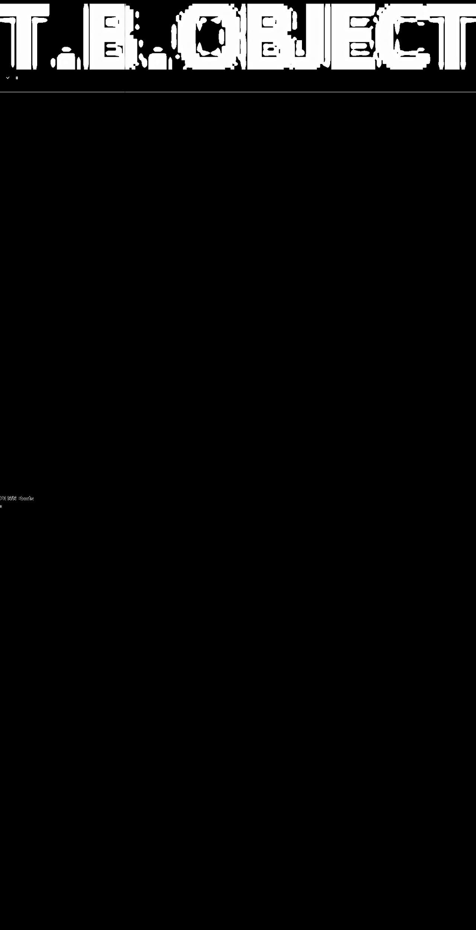 tbobject.com shopify website screenshot
