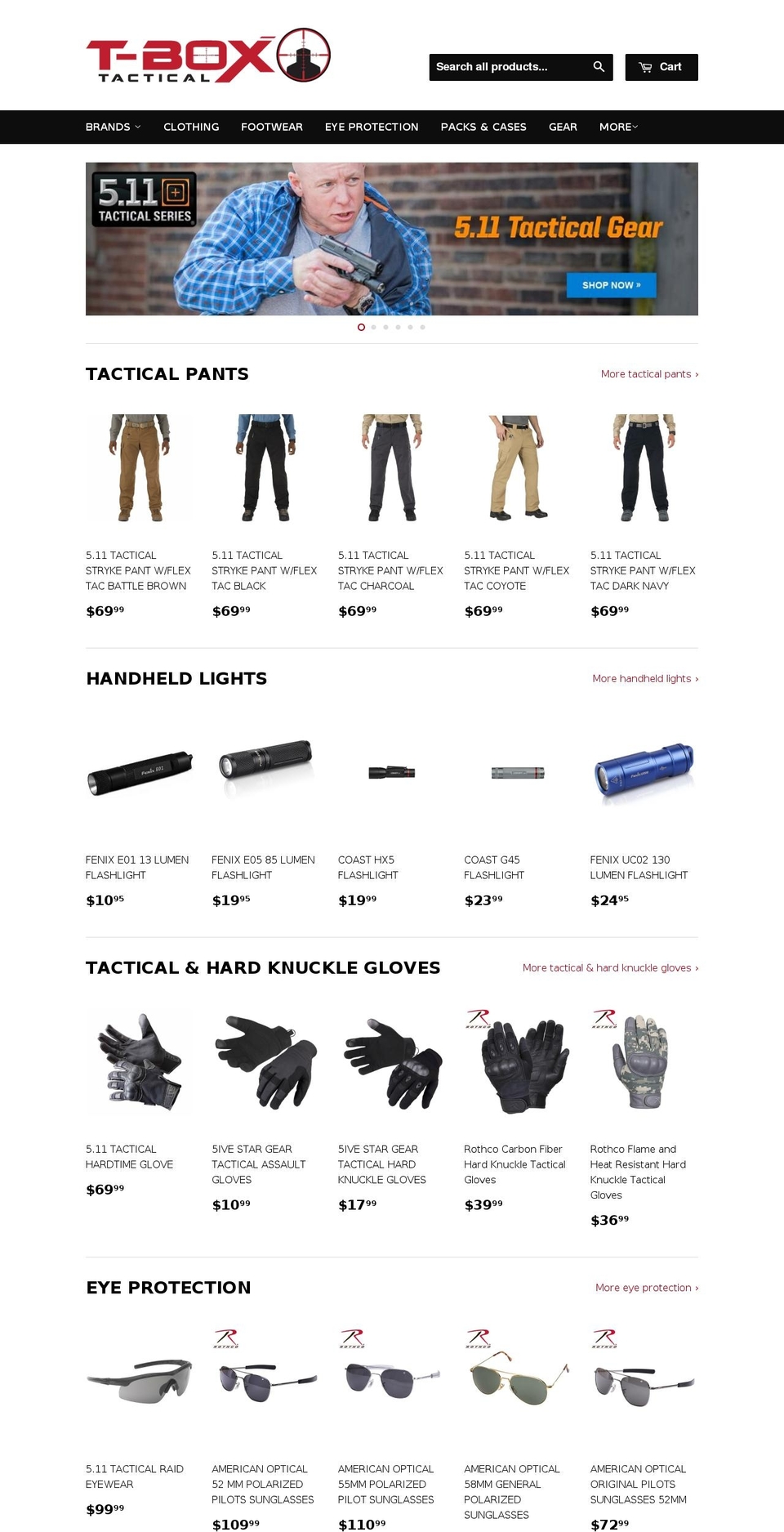 tboxtac.com shopify website screenshot