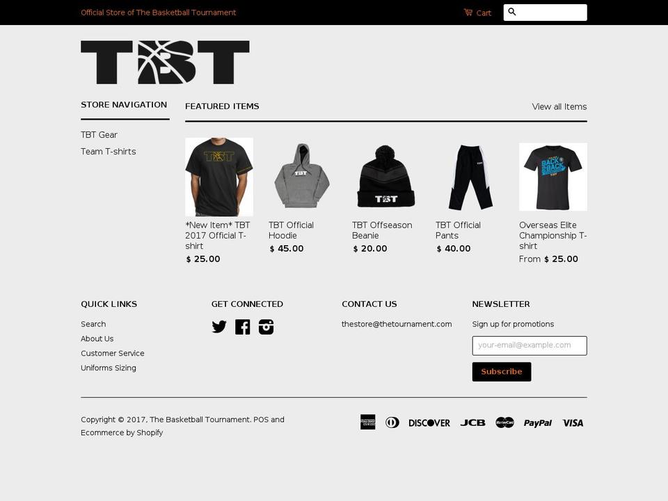 tbtgear.com shopify website screenshot