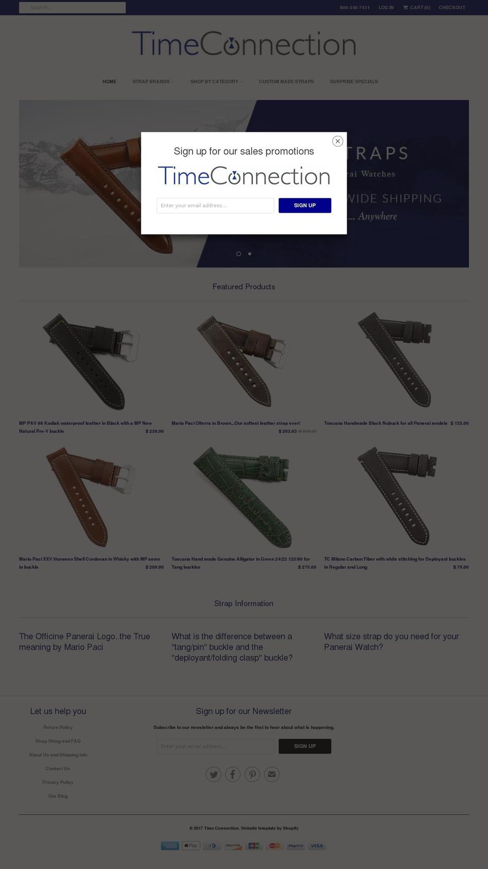 tc-straps.myshopify.com shopify website screenshot