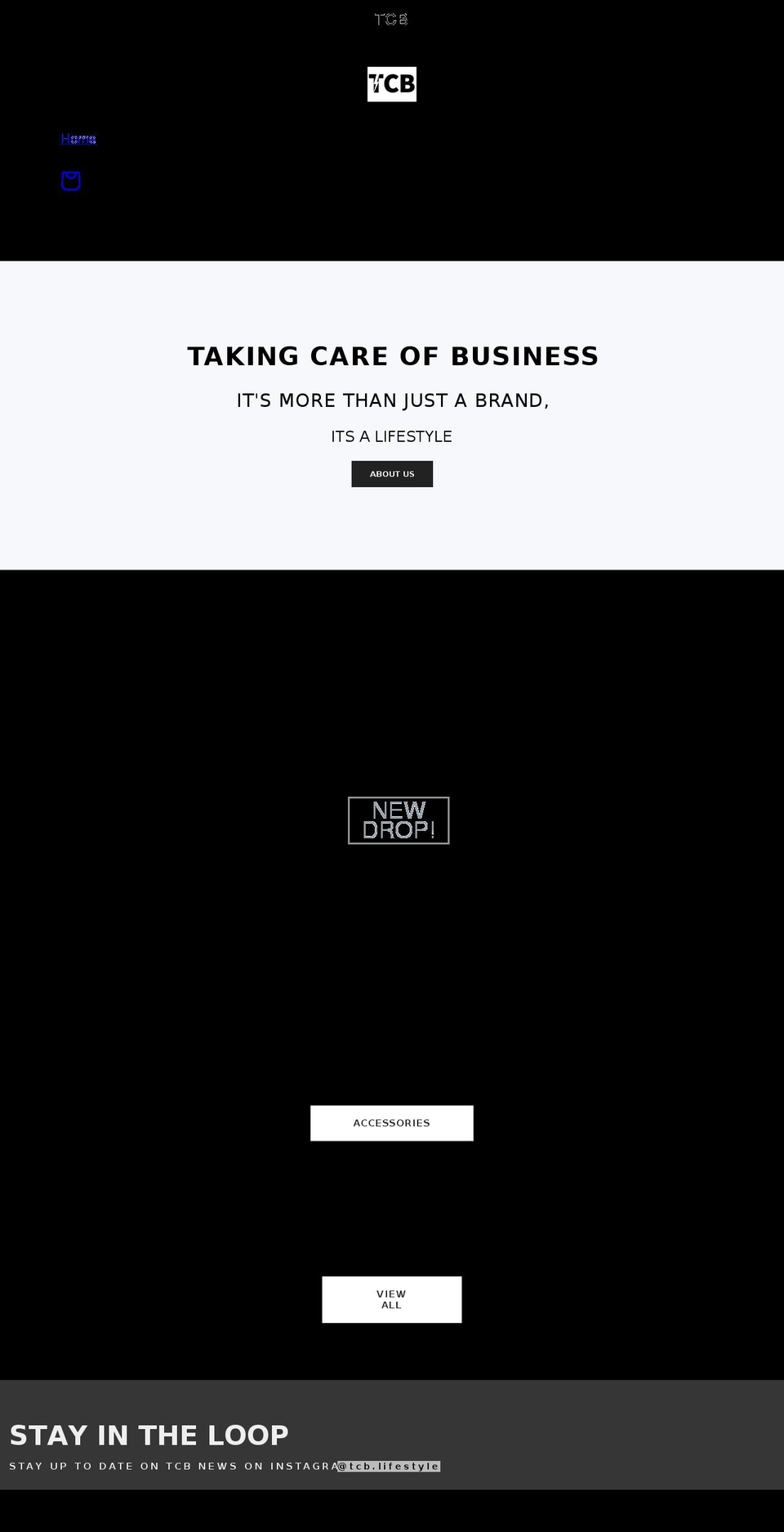 tcblifestyle.shop shopify website screenshot