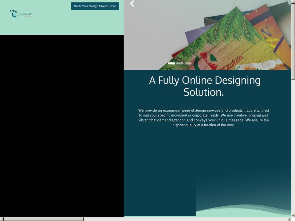 tcdesignzstudio.com — Shopify storefront screenshot