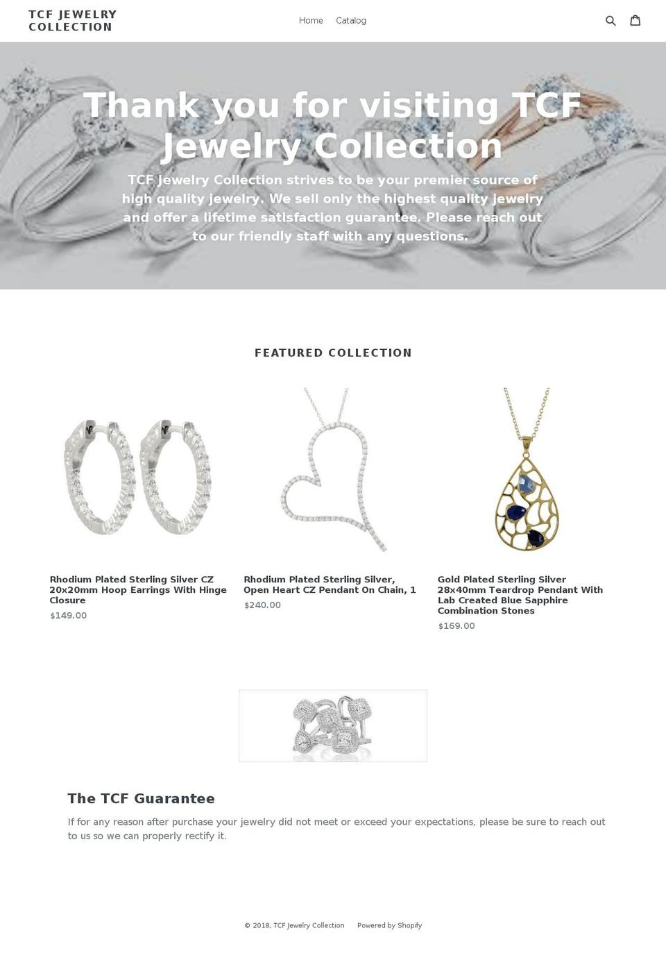 tcfcollection.com — Shopify storefront screenshot