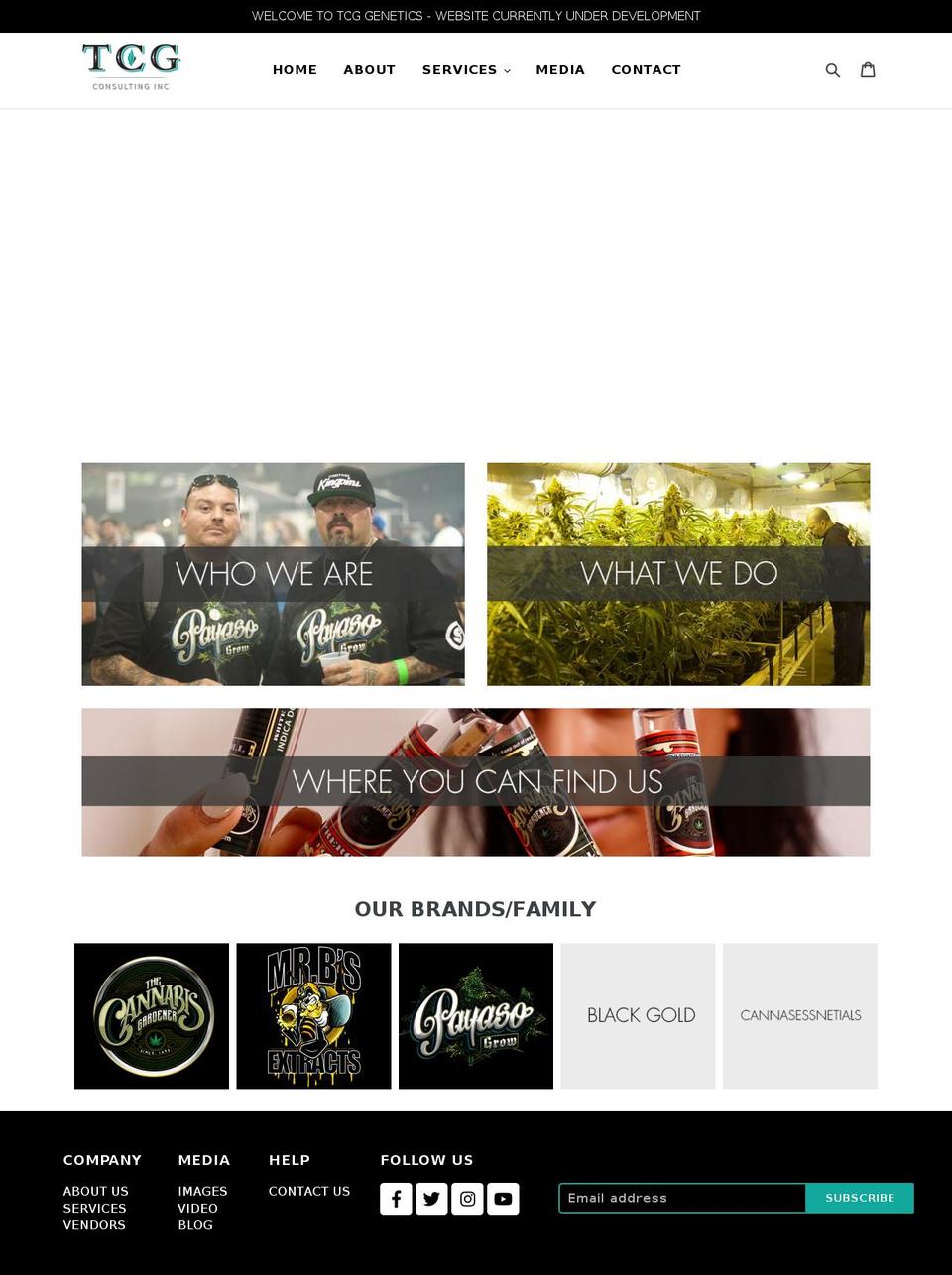 tcgindustriesllc.com shopify website screenshot