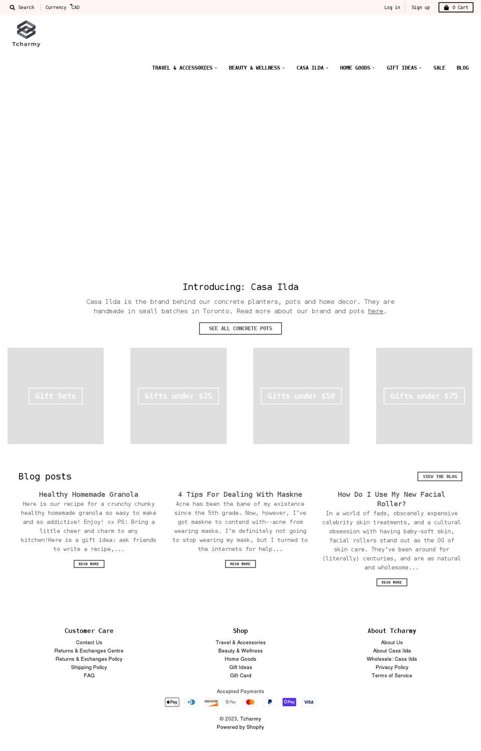 tcharmy.com shopify website screenshot