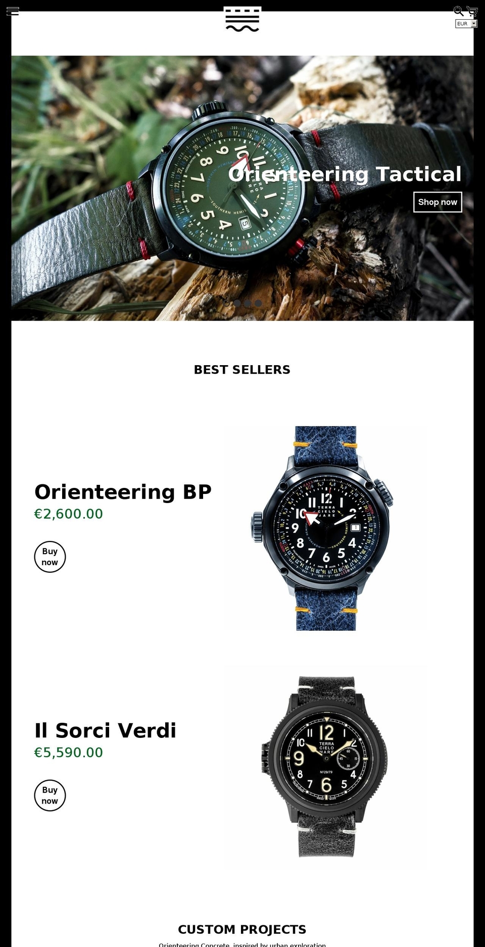 tcmwatches.com — Shopify storefront screenshot