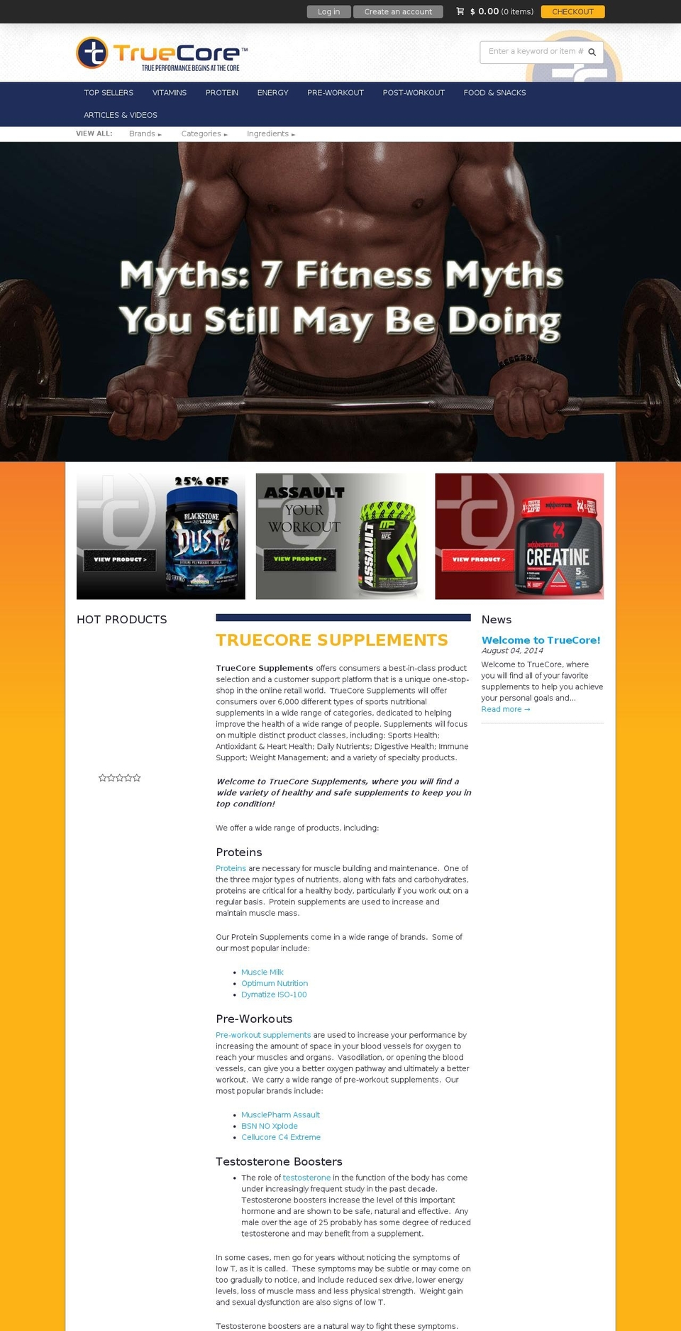 TrueCore NutriLoader 2015-10-26 Shopify theme site example tcnutri.com