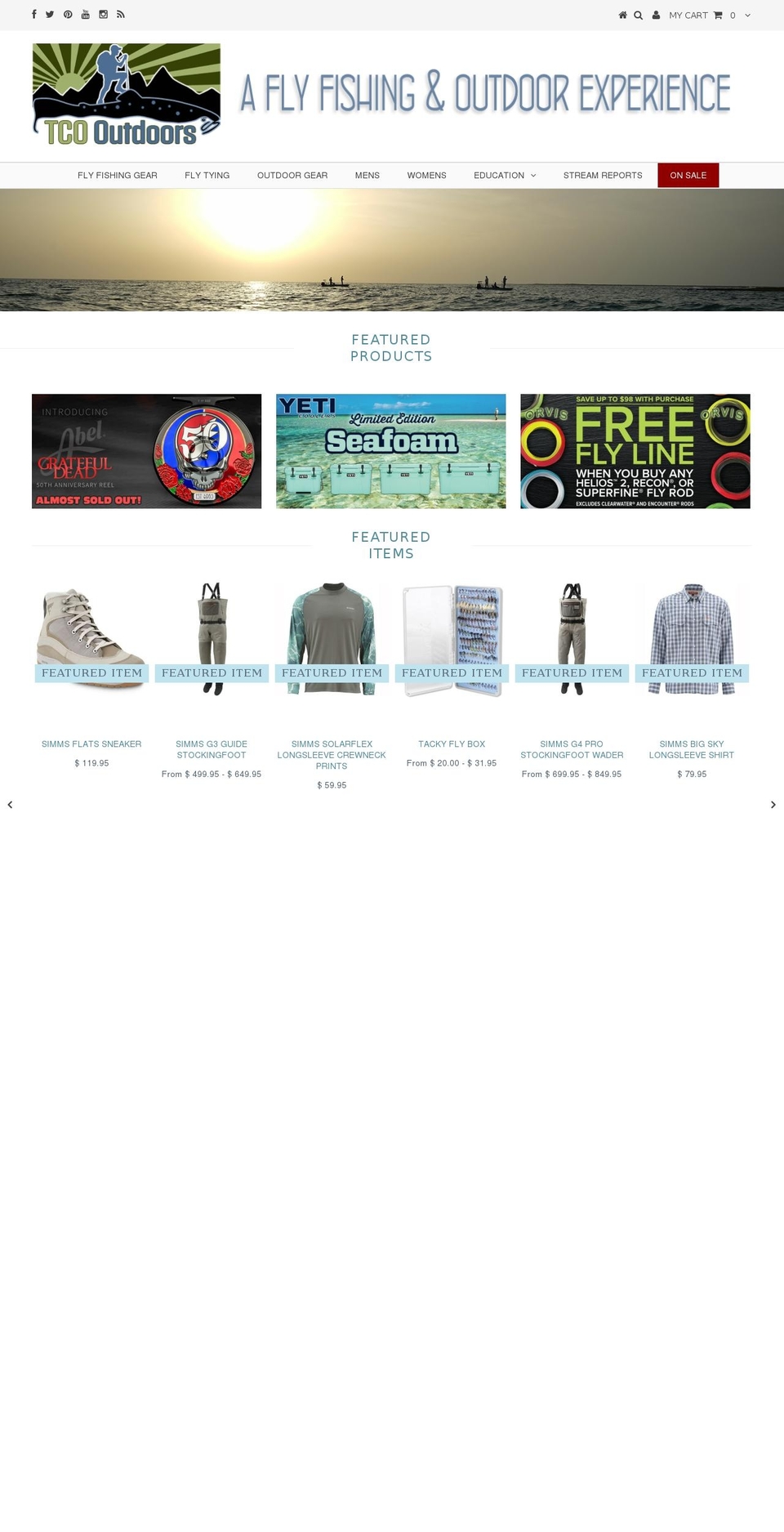tcoflyshop.com shopify website screenshot