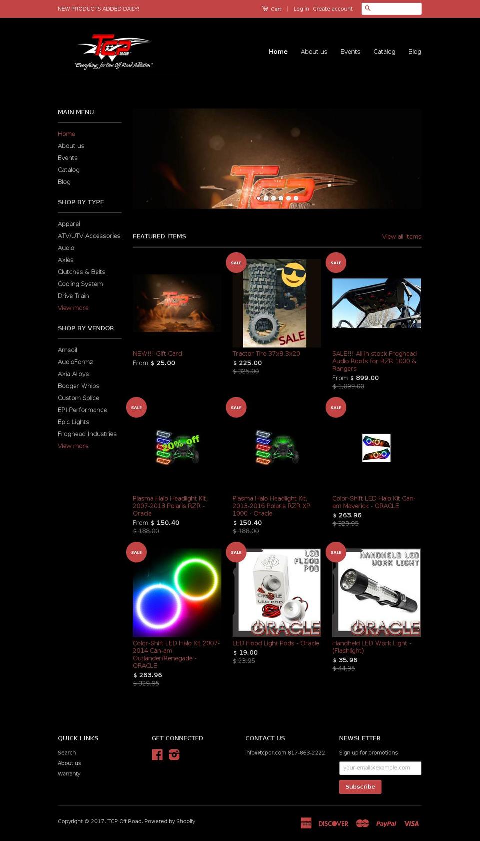 tcpor.com shopify website screenshot