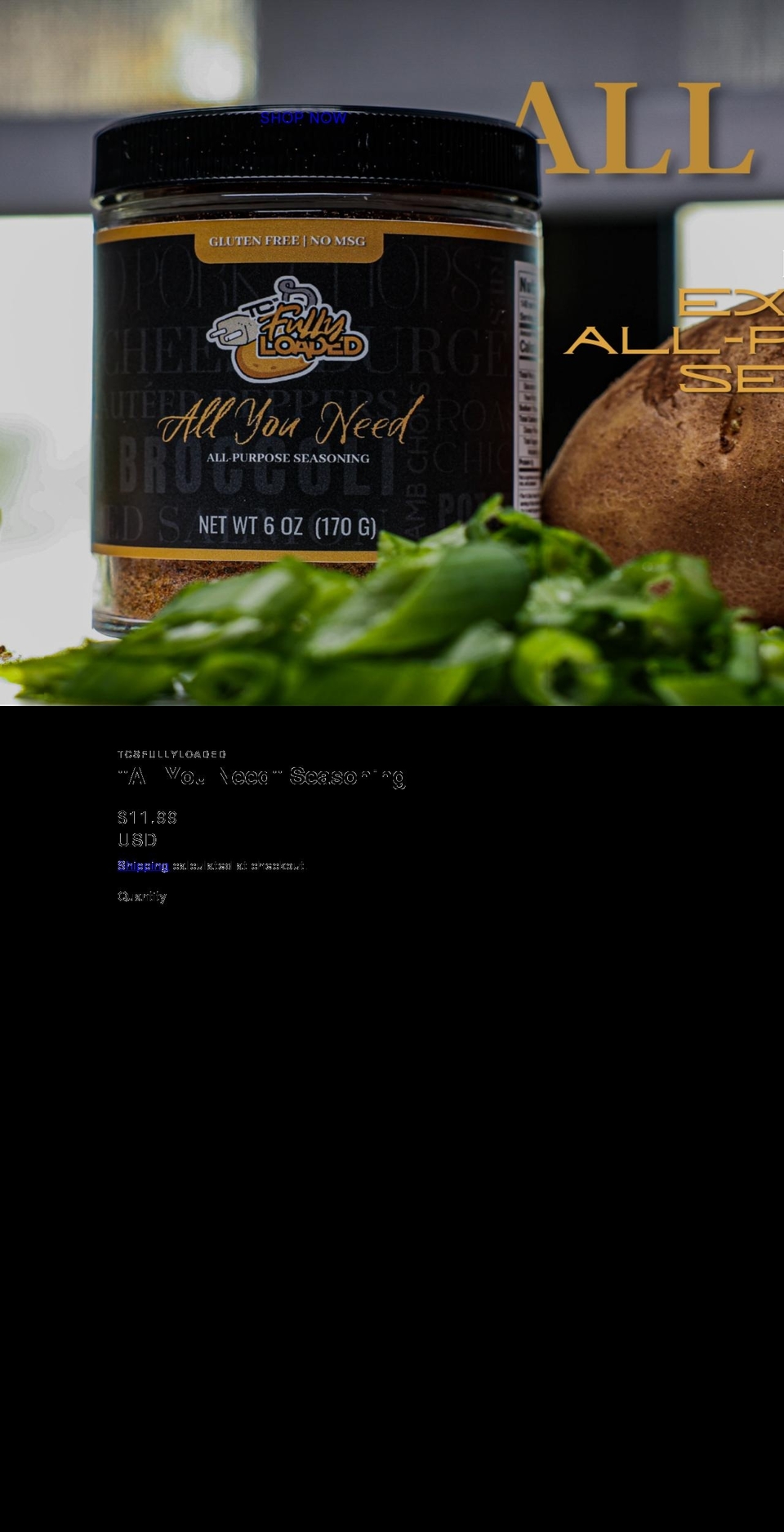 tcsfullyloaded.com shopify website screenshot