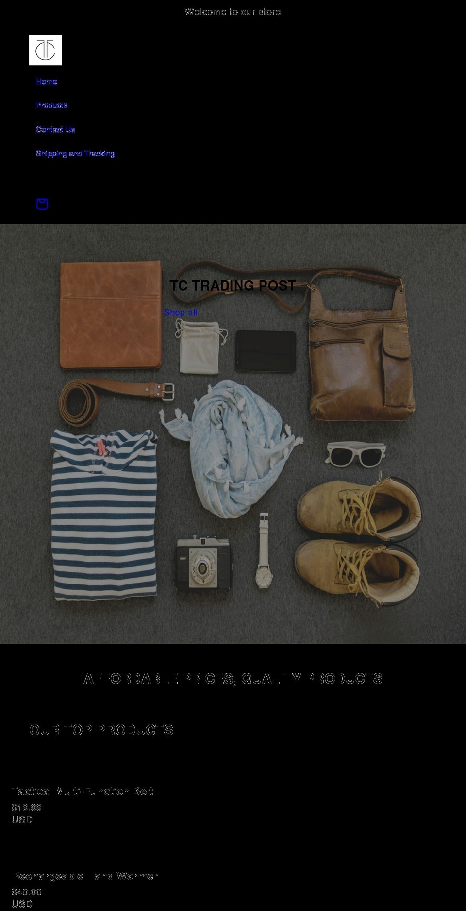 tctradingpost.com shopify website screenshot