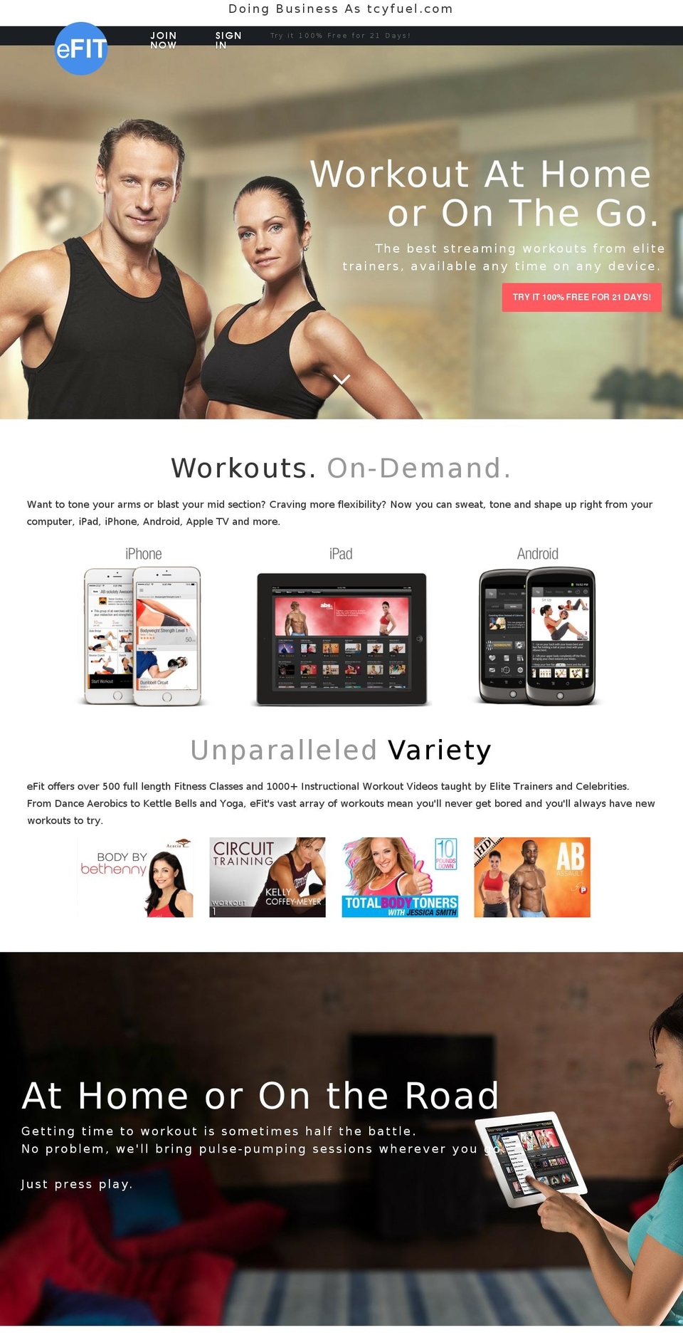 tcyfuel.com shopify website screenshot